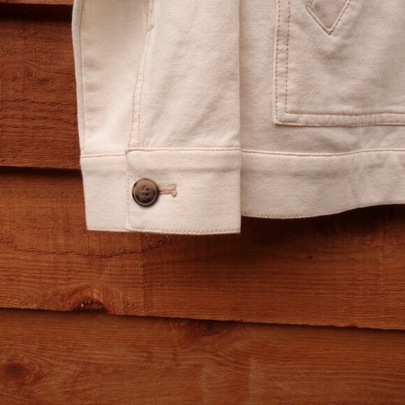 D & Co  Women's Stretchy Beige Jacket Button Front Women’s Size XXS. NWOT. - Picture 4 of 10